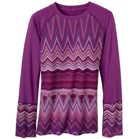 PrAna Rory Long Sleeve Rashguard – Purple, Size Small - Picture 1 of 9